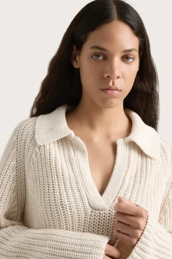 Shop FAITHFULL THE BRAND COLMIER SWEATER Beige