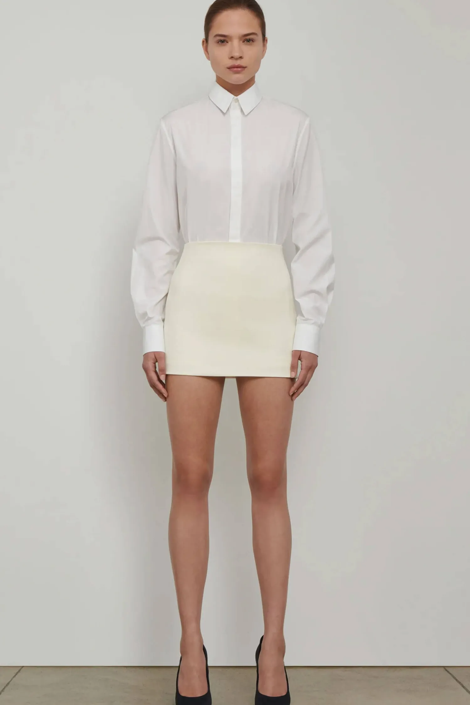 Outlet WARDROBE.NYC COLUMN SKIRT MINI