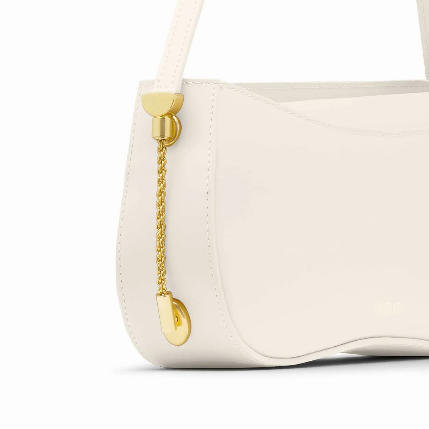 Best NEOUS CORVUS LEATHER BAGUETTE Cream