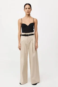 Fashion ST. AGNI COTTON PAPERBAG WAIST TROUSERS