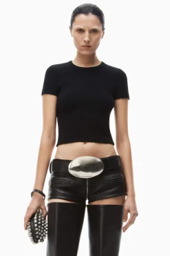 Store ALEXANDERWANG.T CREW NECK SHORT SLEEVE BABY TEE