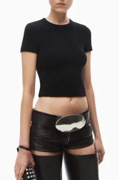Store ALEXANDERWANG.T CREW NECK SHORT SLEEVE BABY TEE