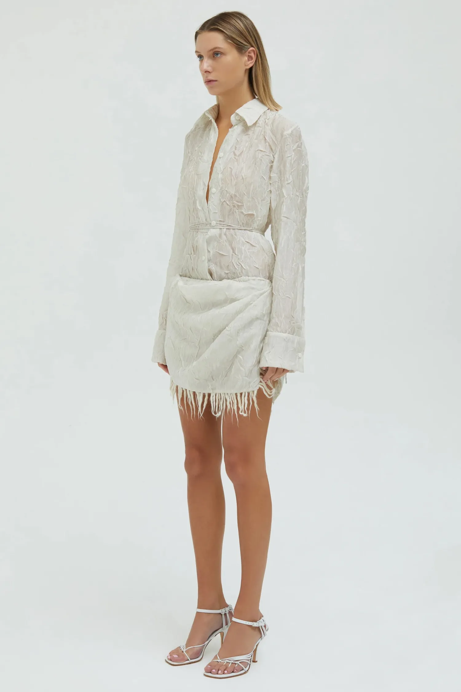 Store CHRISTOPHER ESBER CRINKLE CHASM SHIRT Cream