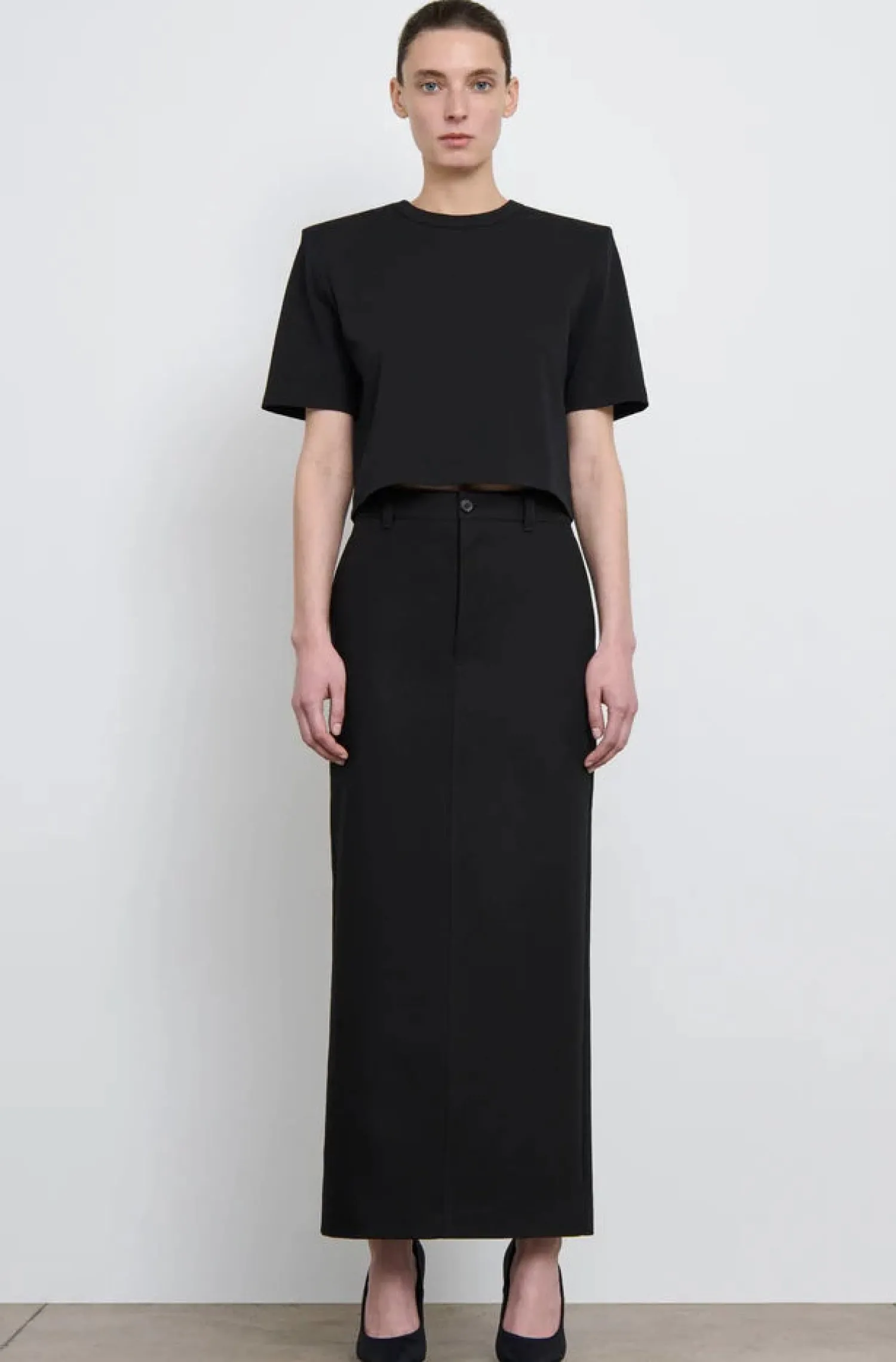 Outlet WARDROBE.NYC CROP SHOULDER PAD T-SHIRT