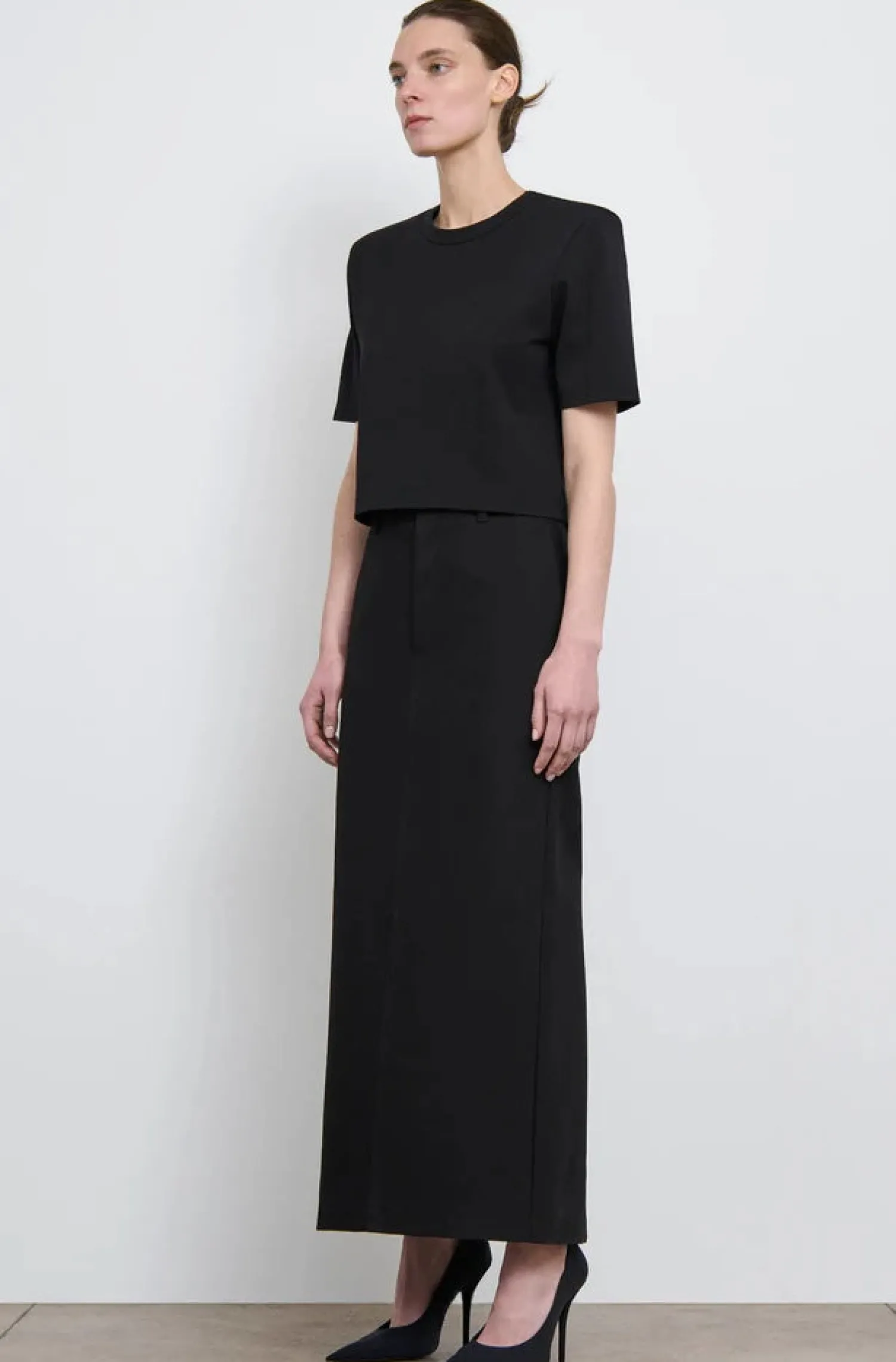 Outlet WARDROBE.NYC CROP SHOULDER PAD T-SHIRT