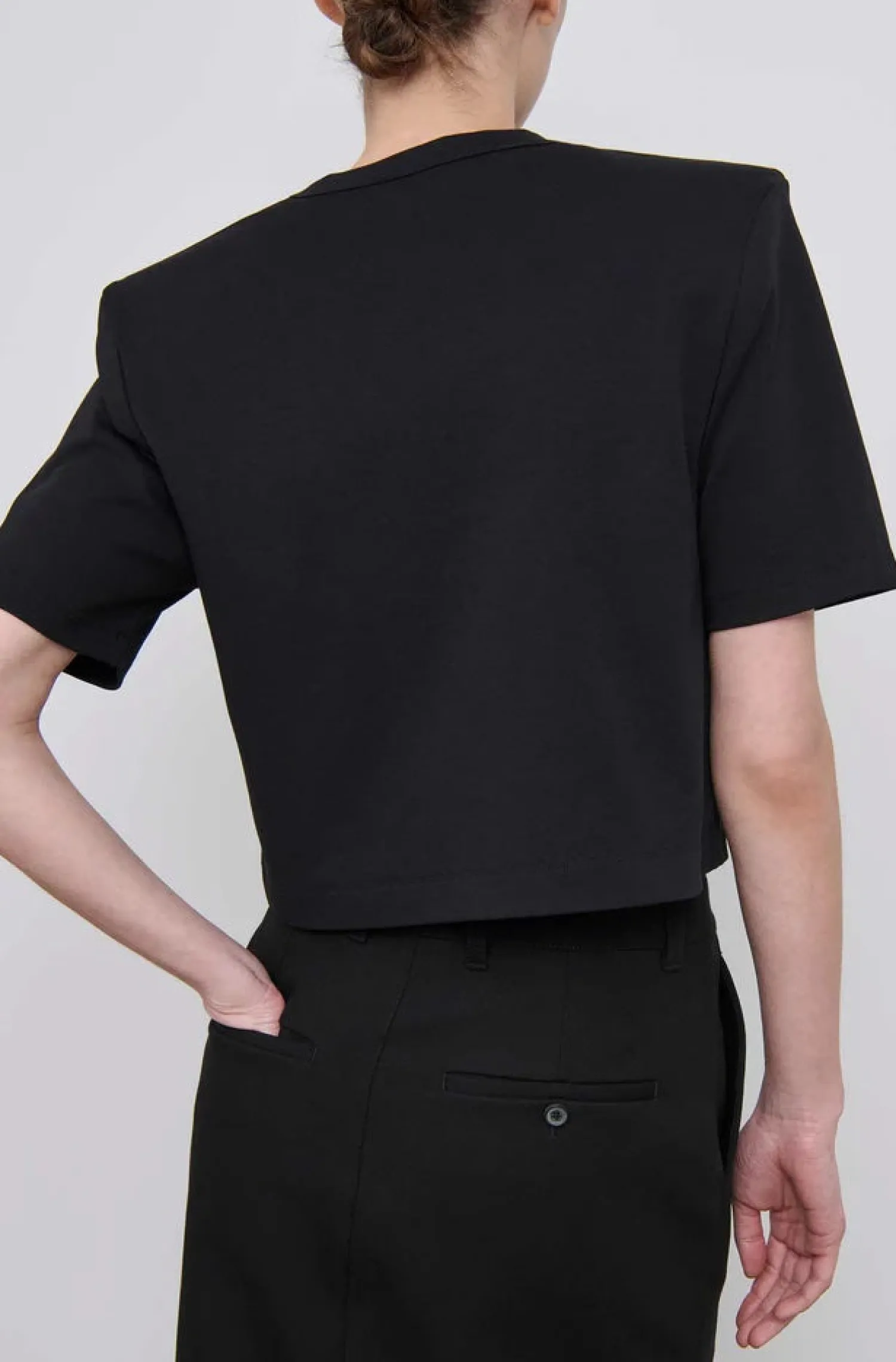 Outlet WARDROBE.NYC CROP SHOULDER PAD T-SHIRT