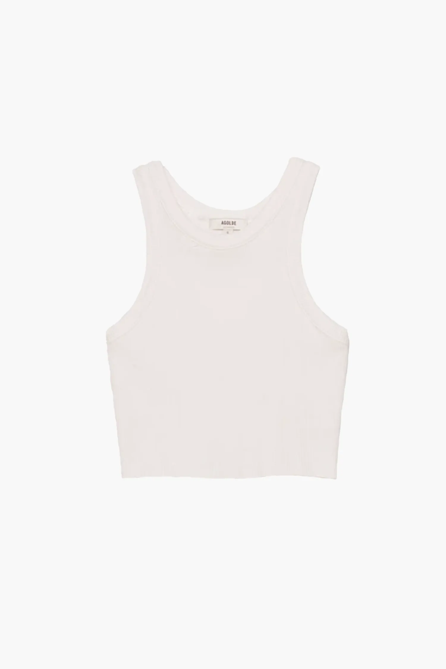 Flash Sale AGOLDE CROPPED BAILEY TANK White