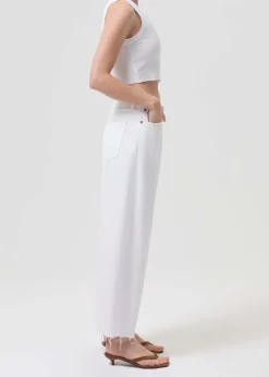 Shop AGOLDE CROPPED POPPY TANK White