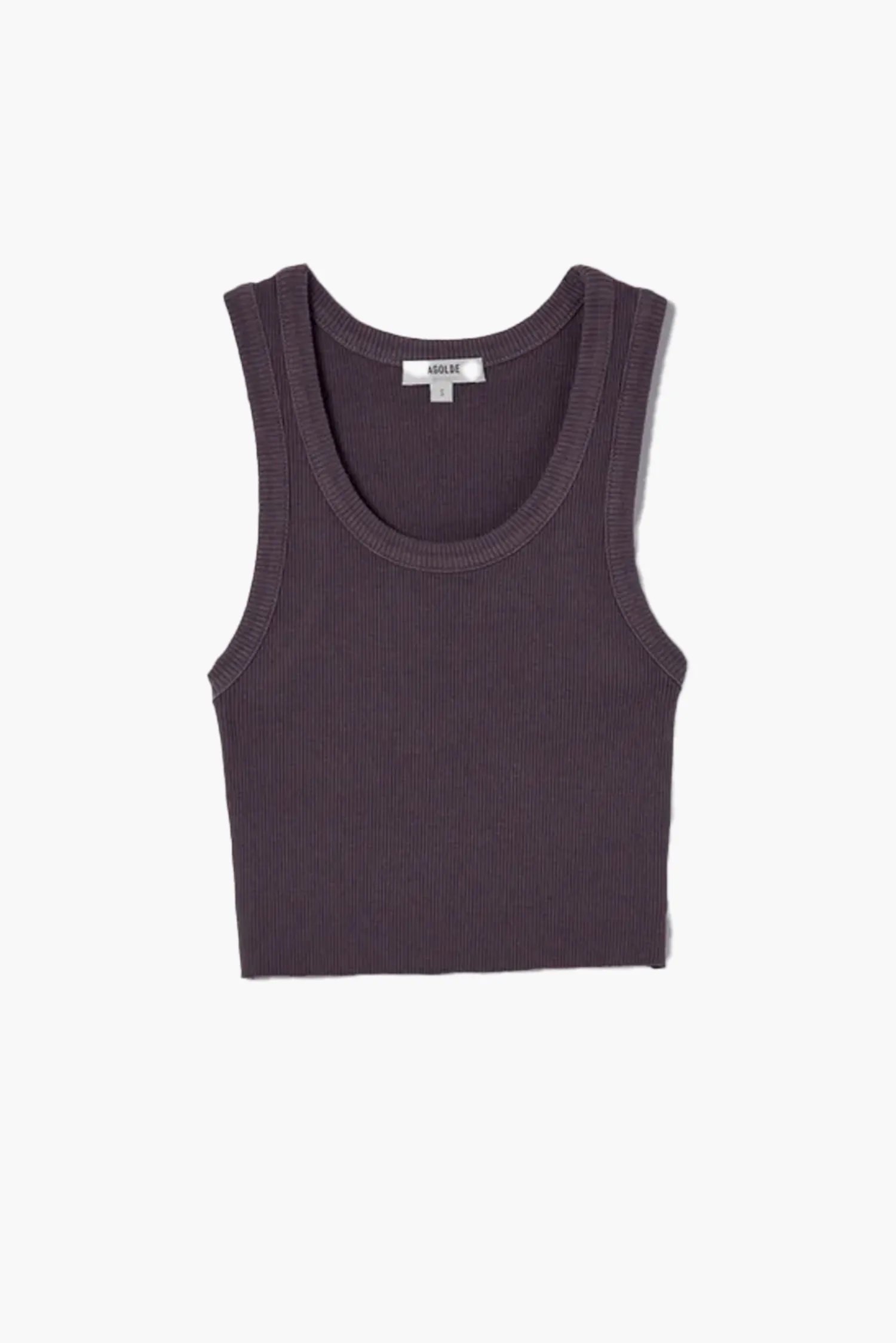 Outlet AGOLDE CROPPED POPPY TANK Raven