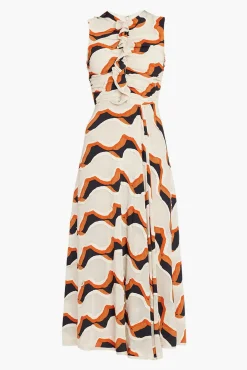 Shop ULLA JOHNSON CRUZ DRESS Conch