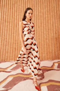 Shop ULLA JOHNSON CRUZ DRESS Conch