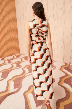 Shop ULLA JOHNSON CRUZ DRESS Conch