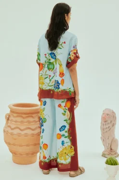 Hot ALÉMAIS DAHLIA FLORAL LINEN PANT