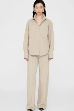 Hot ANINE BING DANTE SHIRT Oatmeal