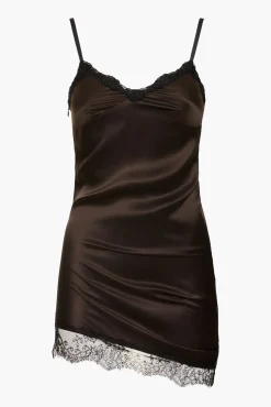 Flash Sale THE ATTICO DARK BROWN MINI DRESS DarkBrown