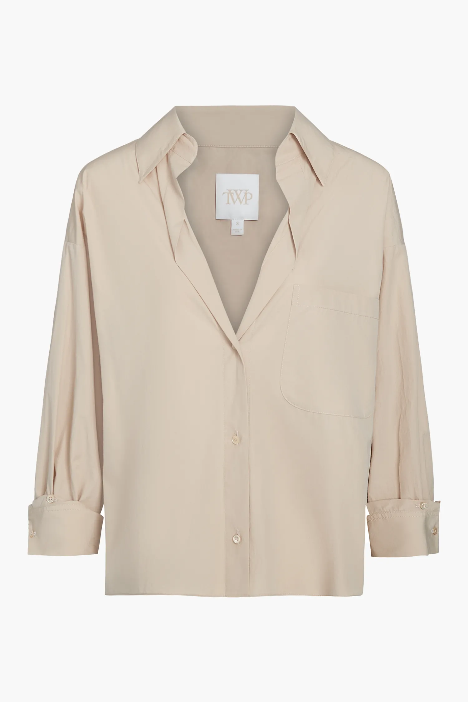 New TWP DAY AFTER COTTON SHIRT Sandstone