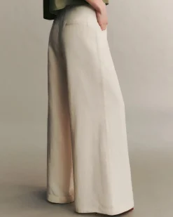 Hot TWP DEMIE PANT IN LINEN COTTON FrenchButter
