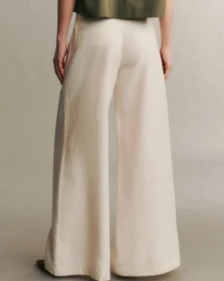 Hot TWP DEMIE PANT IN LINEN COTTON FrenchButter