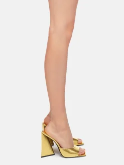 Shop THE ATTICO DEVON MULE Gold