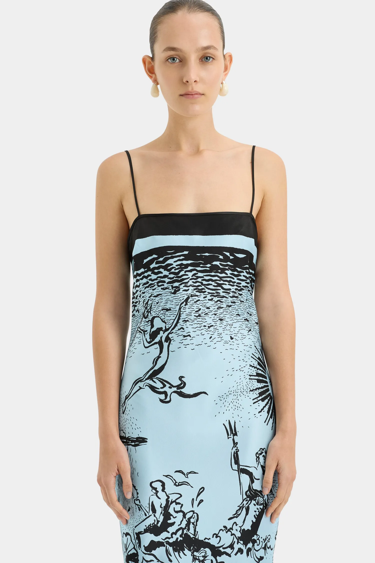 Shop SIR DREAMWOOD SCARF MIDI DRESS BriseSoleil