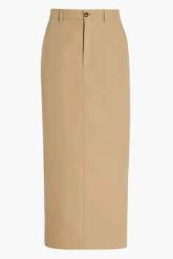 Flash Sale WARDROBE.NYC DRILL COLUMN SKIRT Khaki