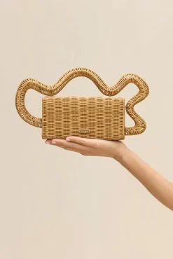 Cheap CULT GAIA ELSA CLUTCH Natural
