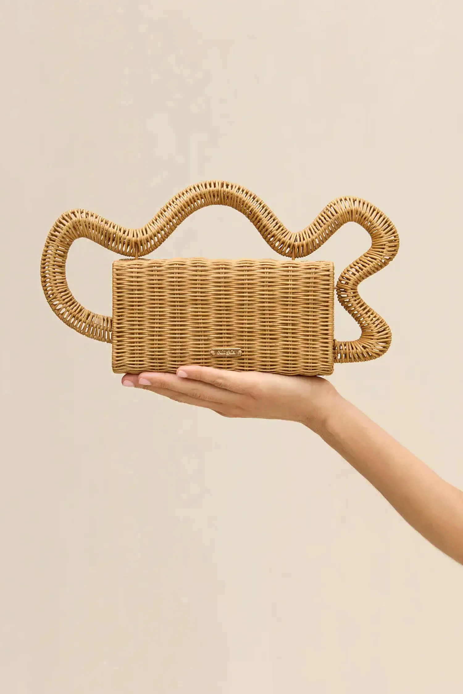 Cheap CULT GAIA ELSA CLUTCH Natural
