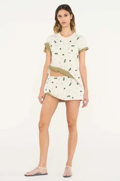 Cheap CHRISTOPHER ESBER EMBLA BEADED CRUSHED MICRO SKIRT PuttyMulti