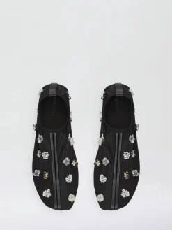 Best CHRISTOPHER ESBER EMBLA BEADED MESH FLAT BlackMulti