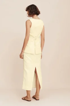 Flash Sale POSSE EMMA PENCIL SKIRT ButterYellow