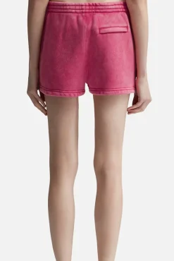 Best ALEXANDERWANG.T ESSENTIAL TERRY SWEATSHORT WITH PUFF PAINT LOGO SoftCherry