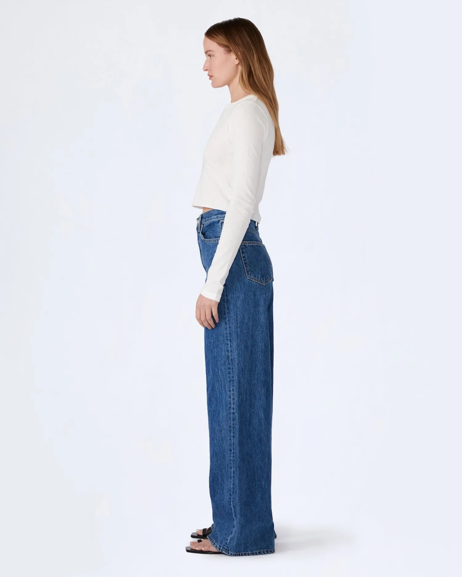 Clearance SLVRLAKE EVA SUPER WIDE LEG JEAN