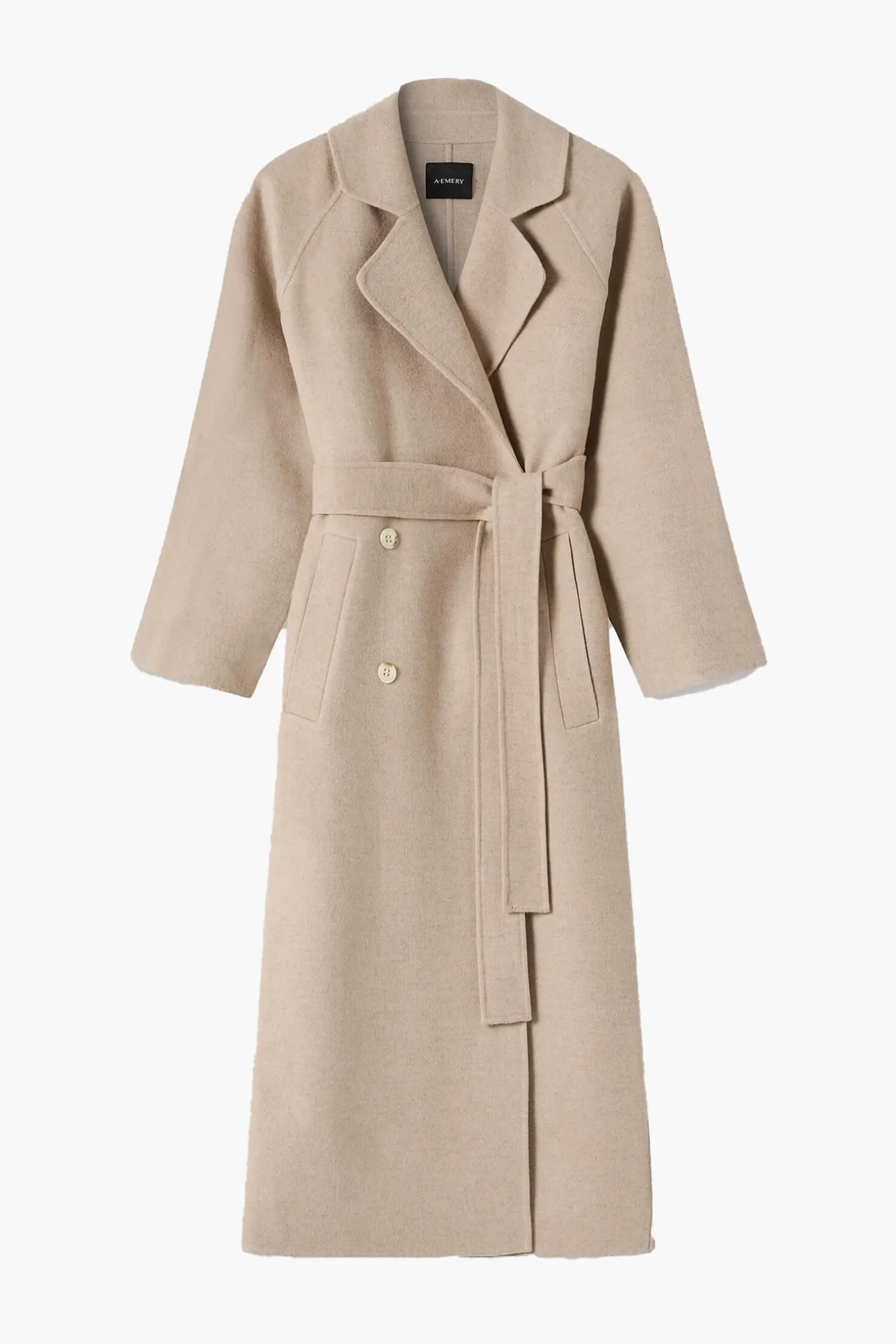 New A.EMERY EVANS COAT AlmondMelange