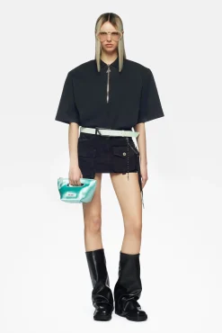 Cheap THE ATTICO FAY MINI SKIRT Black