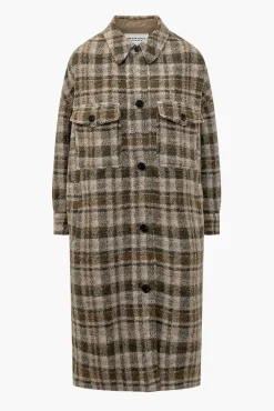 Flash Sale ISABEL MARANT ÉTOILE FONTIZI COAT Khaki/Ecru