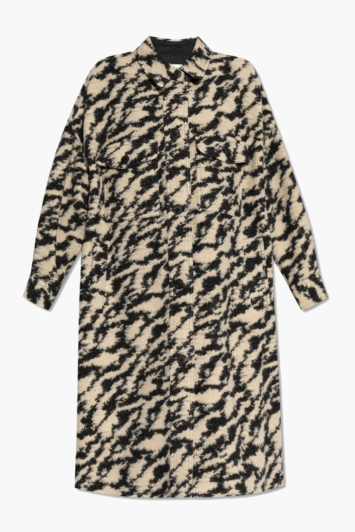 Store ISABEL MARANT ÉTOILE FONTIZI COAT Black/Beige