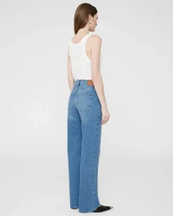 New ANINE BING GAVIN LONG JEAN AtlanticWashedBlue