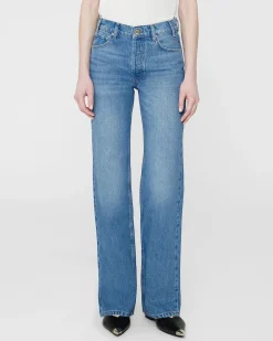 New ANINE BING GAVIN LONG JEAN AtlanticWashedBlue