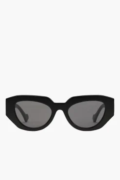 Discount GUCCI GEOMETRIC-FRAME SUNGLASSES Black