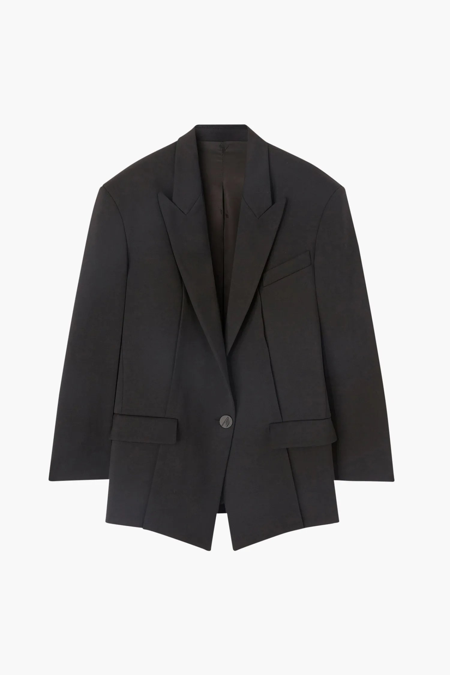 Clearance THE ATTICO GLEN SHORT COAT Black