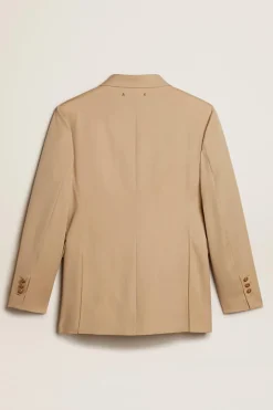 Best Sale GOLDEN GOOSE GOLDEN W'S DOUBLE BREASTED BLAZER Sand