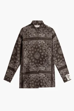 Discount GOLDEN GOOSE GOLDEN W'S PAJAMAS SHIRT PAISLEY PRINT Anthracitegray