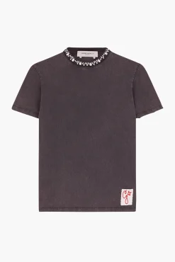Sale GOLDEN GOOSE GOLDEN W'S REGULAR T-SHIRT AnthraciteGrey