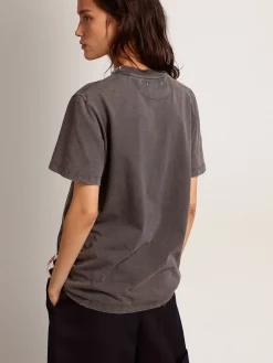 Sale GOLDEN GOOSE GOLDEN W'S REGULAR T-SHIRT AnthraciteGrey