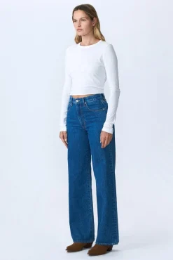 Store SLVRLAKE GRACE HIGH RISE WIDE LEG JEAN