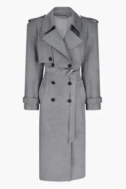 Hot THE ATTICO TRENCH Grey
