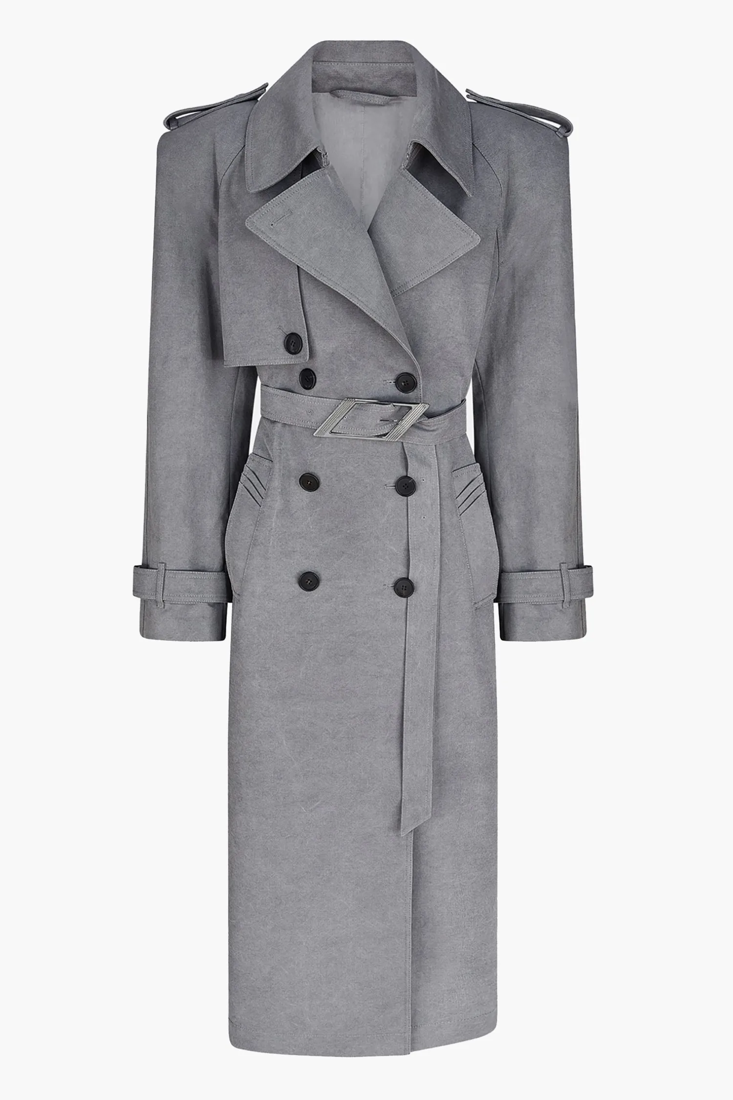 Hot THE ATTICO TRENCH Grey