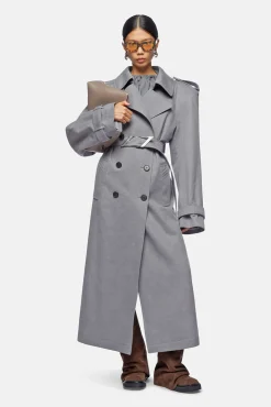Hot THE ATTICO TRENCH Grey