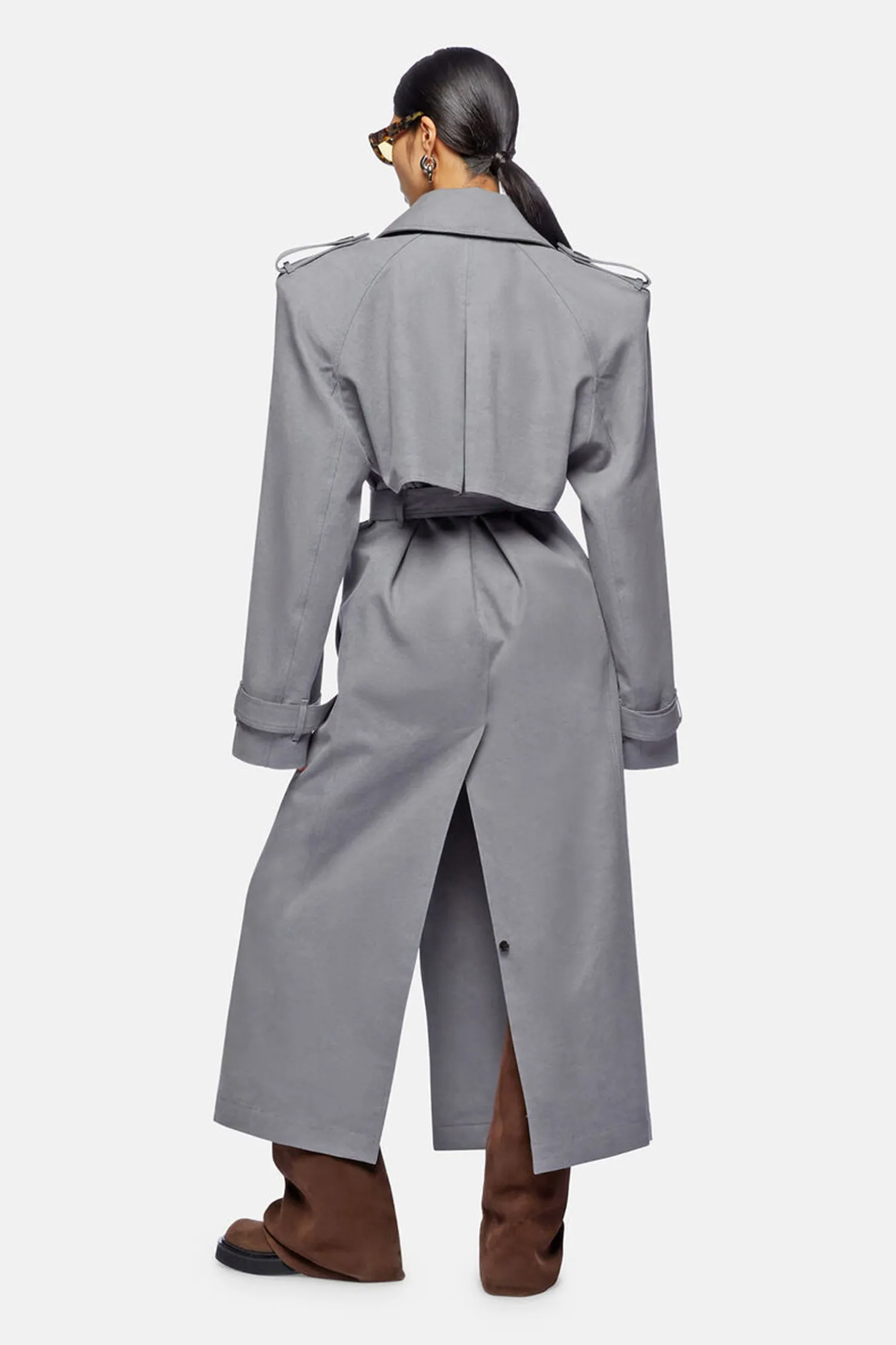 Hot THE ATTICO TRENCH Grey