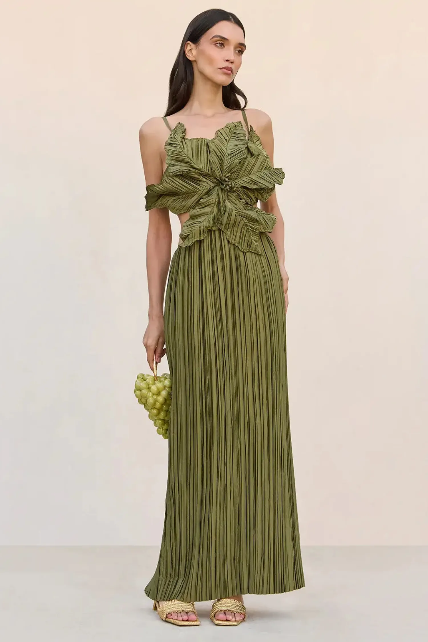 Discount CULT GAIA HESTRA GOWN Cedar
